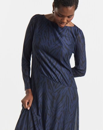 Mesh Seam Detail Care Free Dress