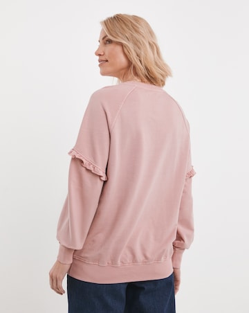 Blush Frill Detail Sweatshirt