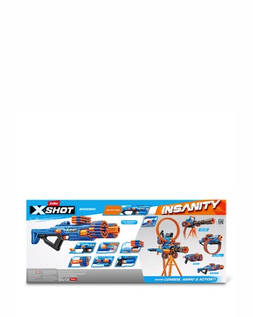 X Shot Insanity-Berzerko 8-Shot Blaster with 48 darts