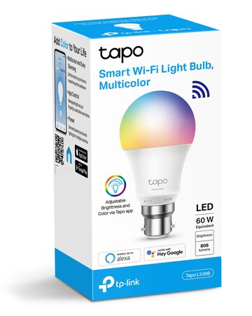 TP-Link Tapo smart Wi-Fi Light multi-color Bulb B22
