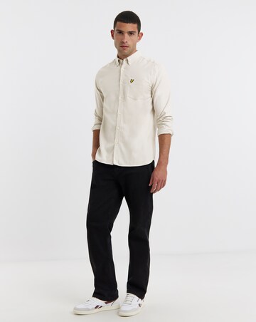 Lyle & Scott Long Sleeve Flannel Shirt - Putty