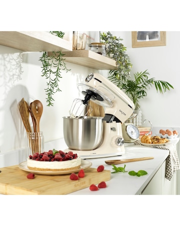 Salter Retro Stand Mixer Cream