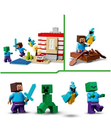 LEGO Minecraft The TNT Jungle House Video Game Collectible Building Toy 21275