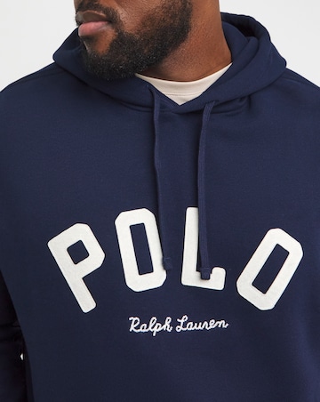 Polo Ralph Lauren Navy Arch Varsity Logo Hoodie