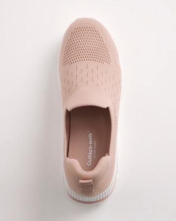 Cushion Walk Fly Knit Slip On Trainers E Fit