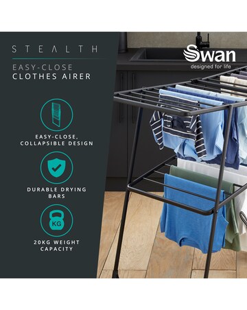 Swan Stealth Easy Close Clothes Airer
