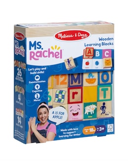 Melissa &amp; Doug x Ms. Rachel Wooden Learning Blocks