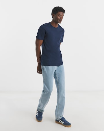 2 Pack T-Shirts Long Length- Black/Navy
