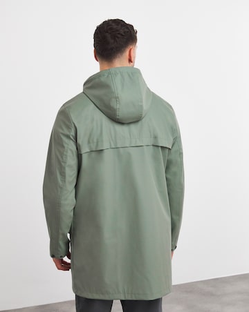 Khaki Rubberised Hooded Mac