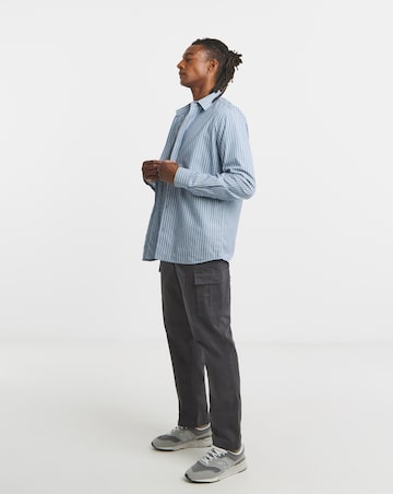 Long Sleeve Poplin Stripe Shirt Long