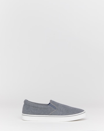 Basic Slip on Pump Wide Fit - Denim