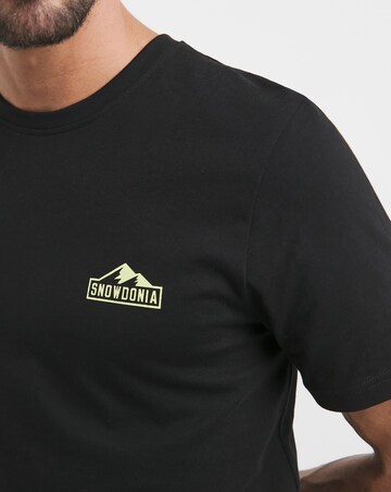 Snowdonia Mens Back Graphic T-Shirt