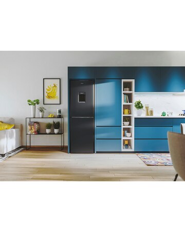 Candy CCT3L517EWBK-1 176cm High 50/50 Fridge Freezer Black + Install