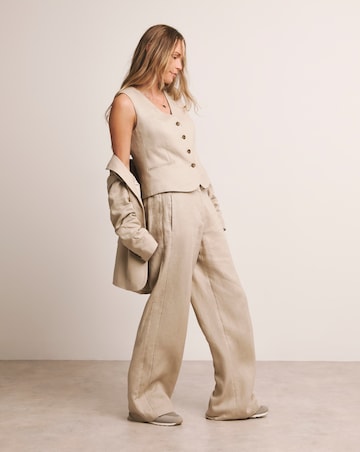 Anthology Pure Linen Wide Leg Trousers
