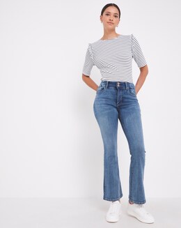 Dream Sculpt Mid Blue Bootcut Jeans