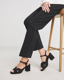 Citrus Crossover Detail Heeled Sandals - Extra Wide Fit (EEE)