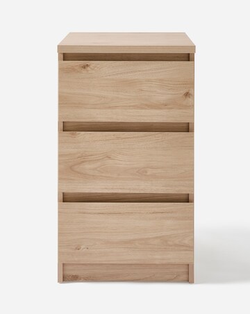 Clayton 3 Drawer Bedside Table
