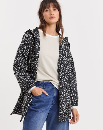 Printed Short Lightweight Raincoat