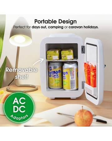 Abode Retro A4CLR201W Mini Cooler and Warmer - White