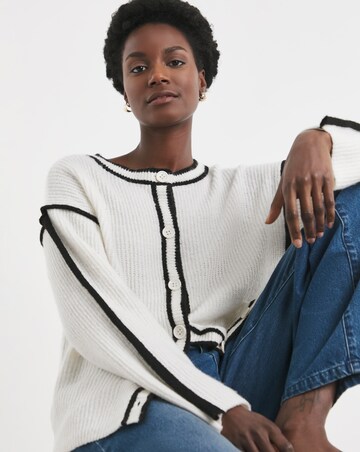 Tipping Detail Cardigan