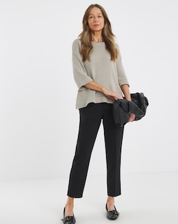 Value Essentials Cropped Tapered Leg Trousers