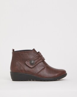 Cushion Walk Touch &amp; Close Ankle Boot Extra Wide EEE Fit