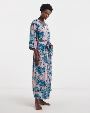 Figleaves Printed Viscose Maxi Dressing Gown