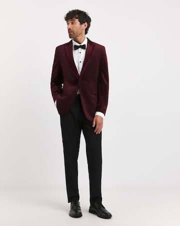 Velvet Satin Lapel Blazer Regular