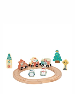 Tooky Wooden Christmas Tabletop Railroad
