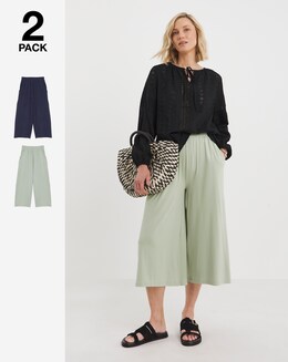 2 Pack Jersey Culottes