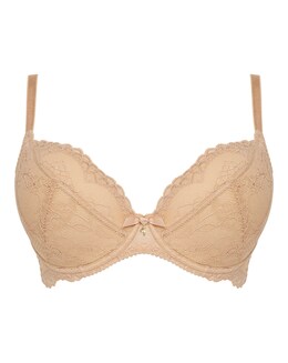 Gossard Superboost Lace Padded Plunge Bra Nude