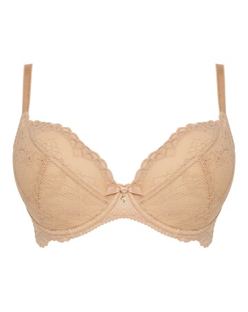 Gossard Superboost Lace Padded Plunge Bra Nude