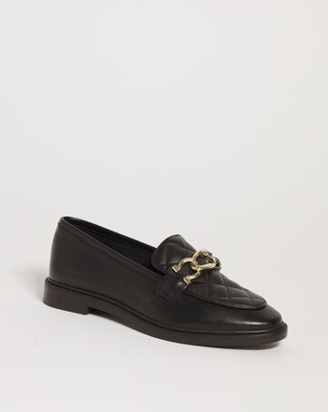 Marie Classic Quilted Trim Loafer - Wide Fit (E)