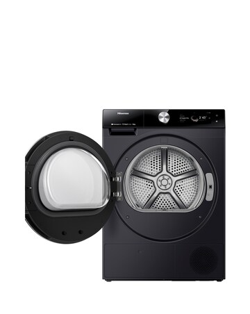Hisense 7 Series DH7S107BB AI Wifi-enabled 10kg Heat Pump Tumble Dryer - Black