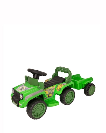 EVO Jurassic 4x4 Ride On with Trailer - Green