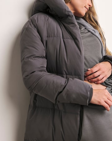 Anthology Charcoal Feather & Down Padded Coat