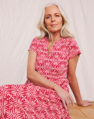 Julipa Pure Cotton Tiered Midi Dress