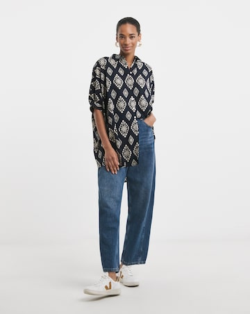 Printed Oversized Blouse