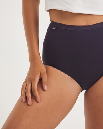 Sloggi 3Pack Cotton Basic Maxi Knickers Dark Combi