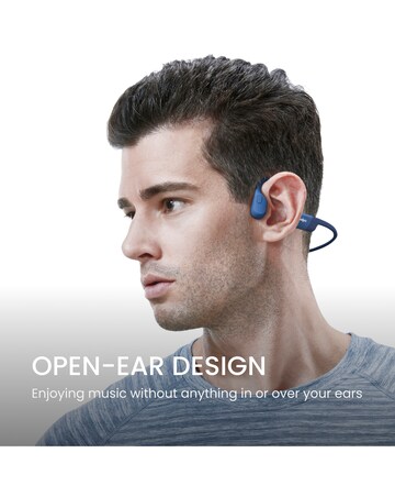 Shokz OpenRun Bone Conduction Open-Ear Headphones - Blue