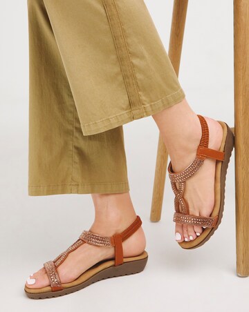 Kay Diamante Comfort Elastic Sandal - Extra Wide Fit (EEE)