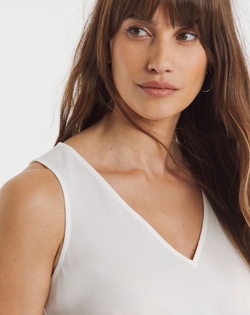 V Neck Woven Vest
