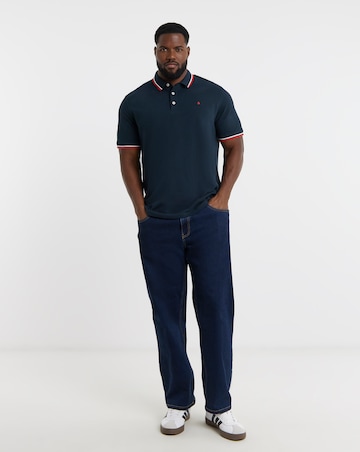 Jack & Jones Paulos Tipped Polo - Navy