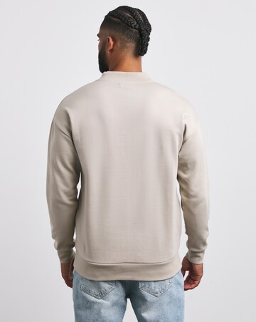 Interlock Relaxed Fit High Neck Sweat
