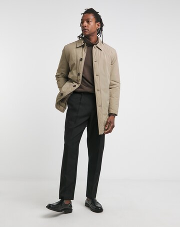Long Sleeve Jersey Roll Neck Long Length- Chocolate