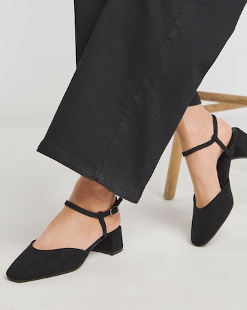 Jennifer Two Part Heeled Shoes - Extra Wide Fit (EEE)