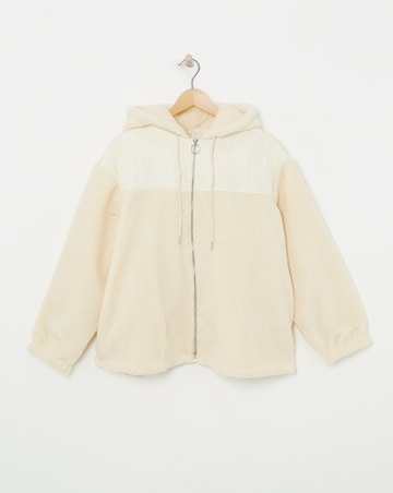 Full Zip Hybrid Borg Fleece Jacket