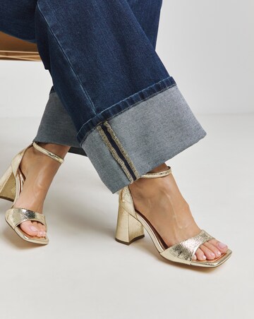 London Barely There Block Heel Sandals - Extra Wide Fit (EEE)
