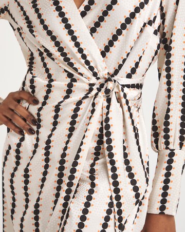 Joanna Hope Jacquard Wrap Dress