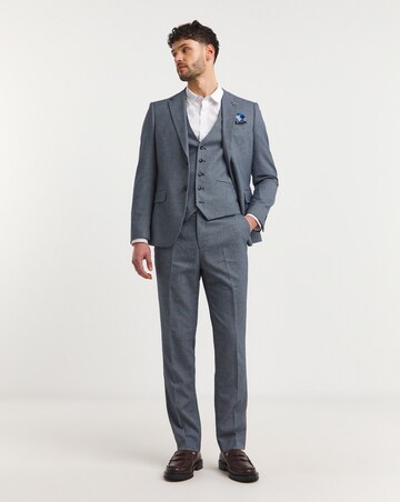Lewis Blue Puppytooth Suit Trouser